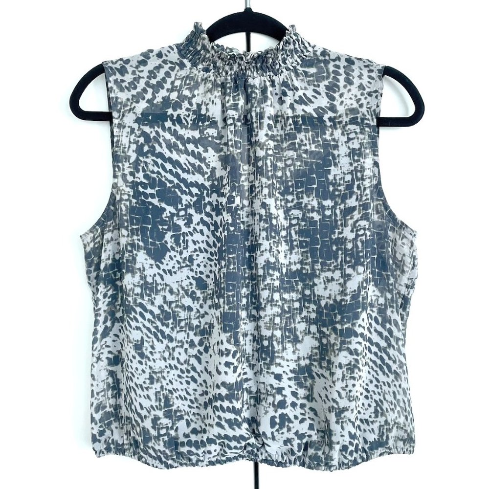 EXPRESS Sleeveless Animal Print Blouse